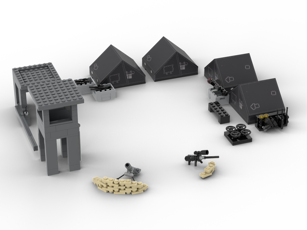 Lego Army Camp - Special Armed Forces (SAF) Series