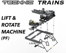 Technic Trains: Lift & Rotate Machine for Hot Metal Ladle (Power Functions)