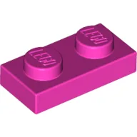 Plate 1 x 2 / Dark Pink
