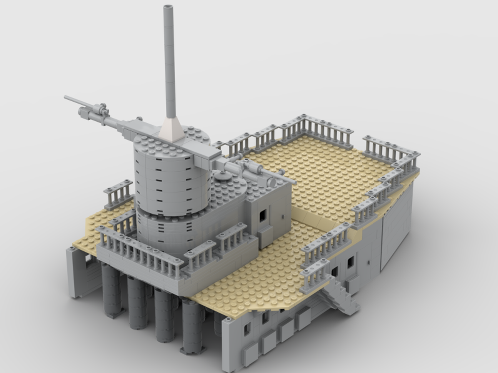Lego Admiral Graf Spee rear superstructure