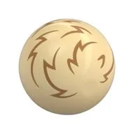 Technic Ball Joint with Medium Nougat Fur (Tribble) Print