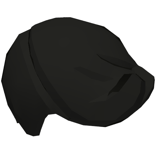 Lego Hair Smooth with Spiked Bangs / Black