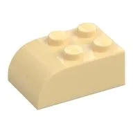 Brick Curved 2 x 3 / Tan