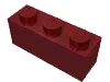 Brick 1 x 3 / Dark Red