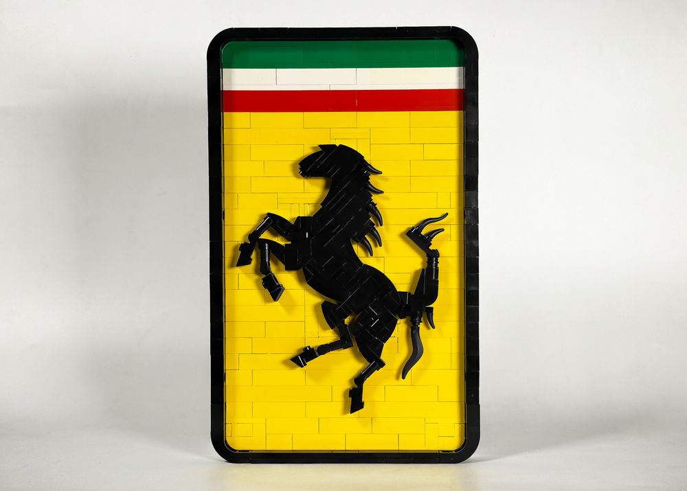 Lego Prancing Horse Logo Display