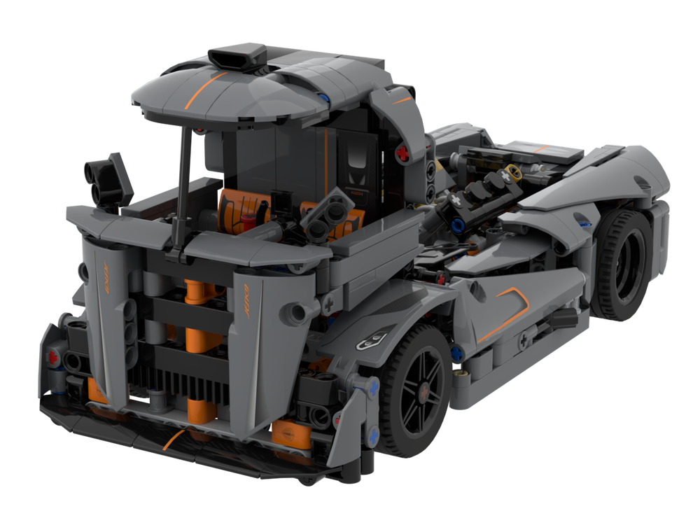 Lego 42173 Jesko Race Truck Grey