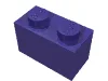 Brick 1 x 2 / Dark Purple