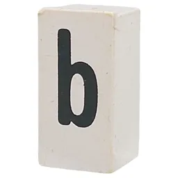 Tile Special 1 x 2 x 5/6 with Stud Hole in End with 'b' Print