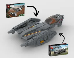 General Grievous's Starfighter Alternate Build Using Sets 75325 and 76915