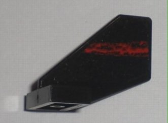 Lego Tail Shuttle, Small with Space Police 3 Random Red Stripe Pattern on Left Side (Sticker) - Set 5970
