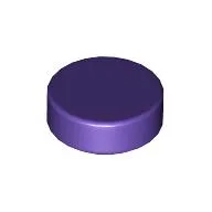 Tile Round 1 x 1 / Dark Purple
