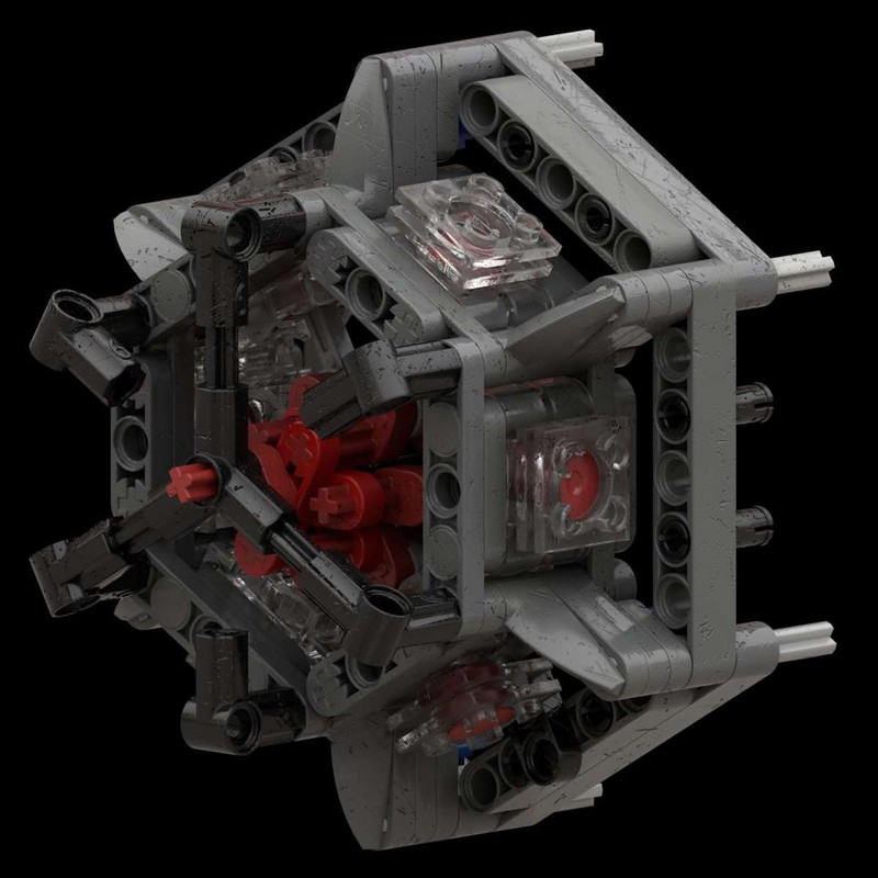 Lego six cylinder radial piston engine