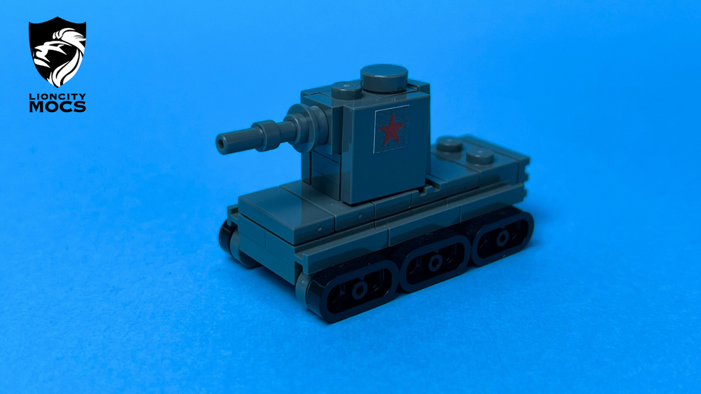 Lego KV-2 Lego Tutorial (1:120)