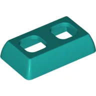 Minifig Hipwear Skirt Short, Angular / Dark Turquoise