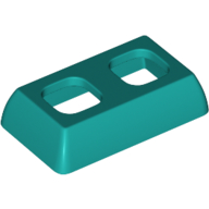 Lego Minifig Hipwear Skirt Short, Angular / Dark Turquoise