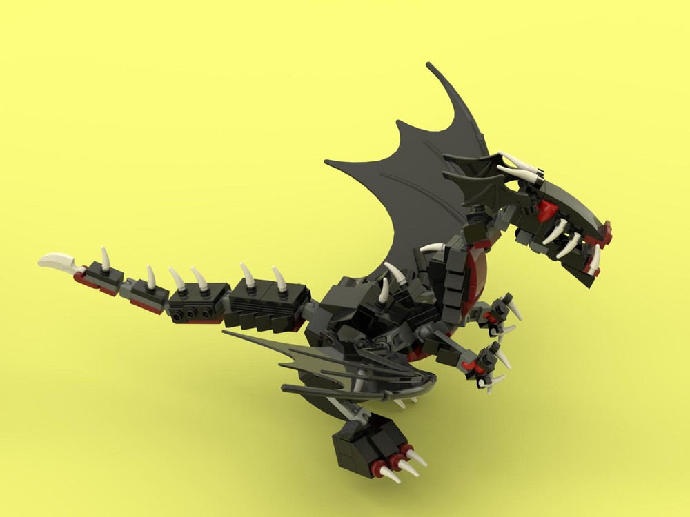 Lego Basil the Batlords black dragon