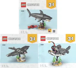 Fierce Shark with a Treasure Chest