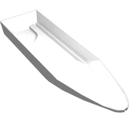 Boat Hull 8 x 28 x 3 / White