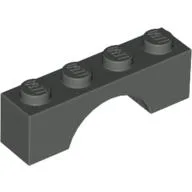 Brick Arch 1 x 4 / Dark Gray