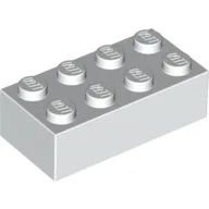 Brick 2 x 4 / White