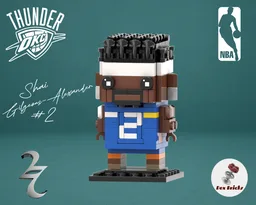 LEGO Shai Gilgeous-Alexander (SGA) NBA Brickheadz