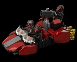 Mandalorian Coupe Speeder 2x 75449 Alt built