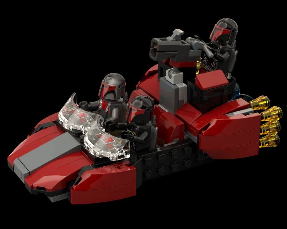 Lego Mandalorian Coupe Speeder 2x 75449 Alt built