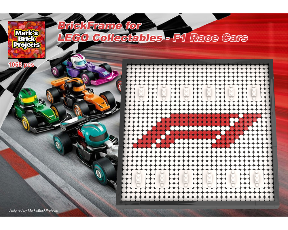 Lego BrickFrame for LEGO Collectables - F1 Race Cars