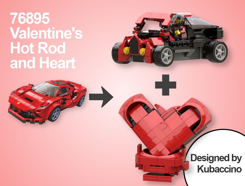 Lego 76895 Valentine's Hot Rod and Heart