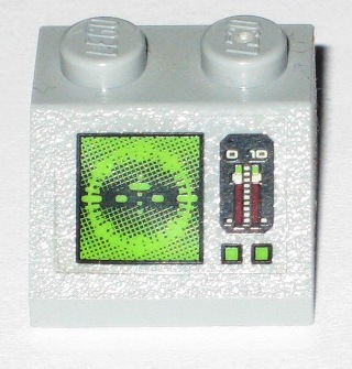 Lego Slope 45 2 x 2 with Horizon Screen, Gauge and Buttons Pattern (Sticker) - Sets 7298 / 7477