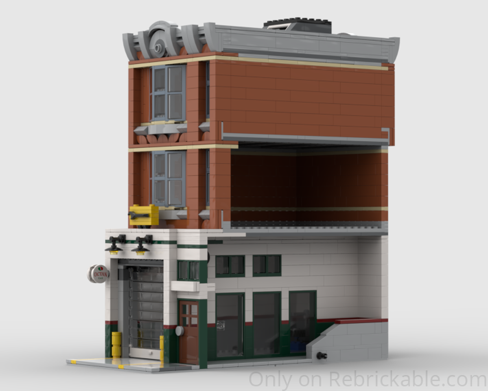 Lego Main Street Garage - Corner Garage Reimagined