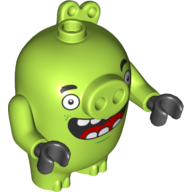 Lego Animal, Pig, Laughing / Lime