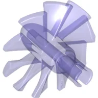 Jet Engine Fan with 10 Blades and Technic Pin / Trans-Purple