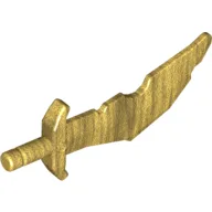 Weapon Sword / Scimitar Notched Blade / Pearl Gold