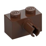 Lego Brick Special 1 x 2 with Pin / Brown