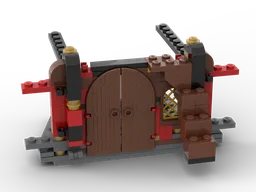 Captain's cabin door mod for 31109 Pirate Ship