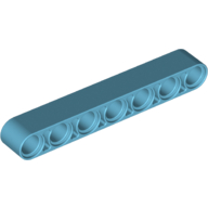 Lego Technic Beam 1 x 7 Thick / Medium Azure