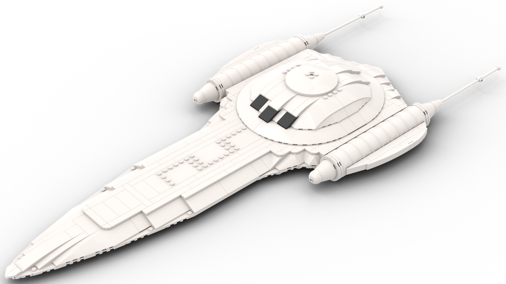 Lego Royal Naboo Cruiser at 1/2 Minifig Scale