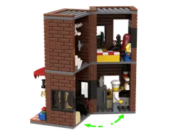 Reddish Brown Brick House