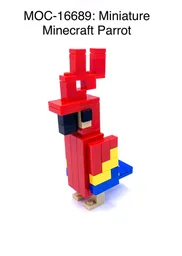 Miniature Minecraft Parrot