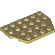 Wedge Plate 4 x 6 Cut Corners / Tan