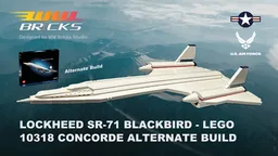 Lockheed SR-71 Blackbird LEGO 10318 Concorde alternate build