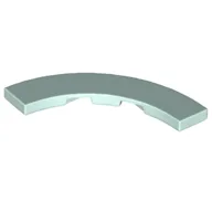 Tile 4 x 4 Curved, Macaroni / Light Aqua