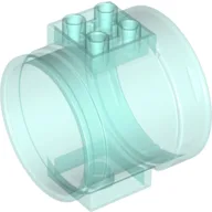 Tube, Slide Straight / Trans-Light Blue