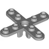 Propeller 4 Blade 5 Diameter with Rounded Ends, Open Hub / Light Bluish Gray