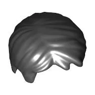 Hair Short, Tousled with Side Part / Black