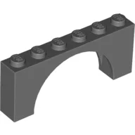 Brick Arch 1 x 6 x 2 - Thin Top without Reinforced Underside [New Version] / Dark Bluish Gray