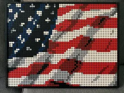 Waving American Flag Mosaic