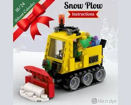 Snow Plow - LEGO CHRISTMAS MOC FREE INSTRUCTIONS