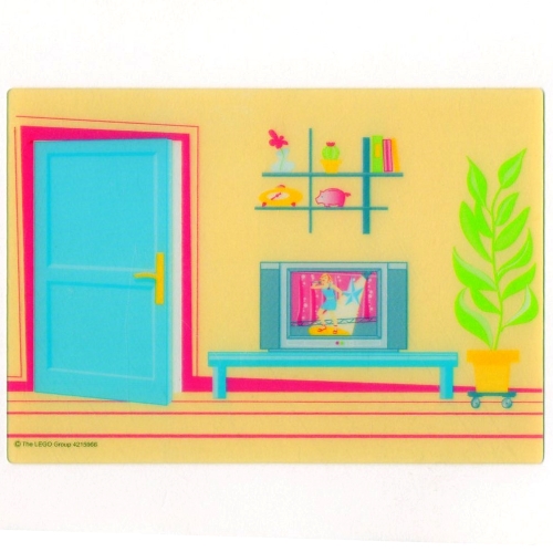 Lego Backdrop, Belville Doll House Living Room / [No Color/Any Color]